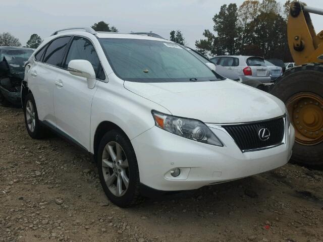 2T2ZK1BA6AC037554 - 2010 LEXUS RX WHITE photo 1