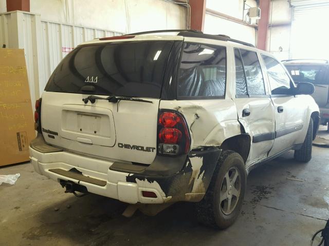 1GNDT13S842225263 - 2004 CHEVROLET TRAILBLAZE WHITE photo 4