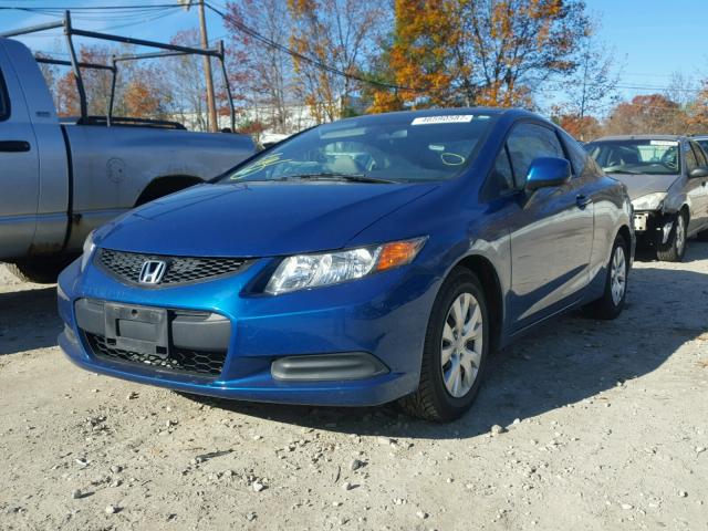 2HGFG3B51CH546890 - 2012 HONDA CIVIC LX BLUE photo 2