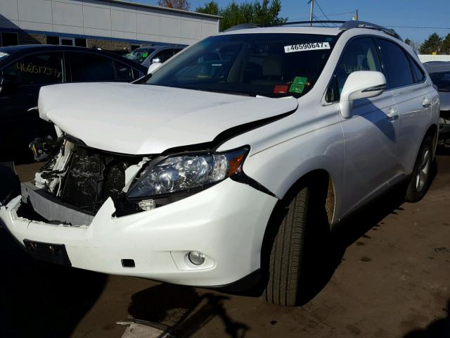 2T2BK1BA3BC104937 - 2011 LEXUS RX 350 WHITE photo 2