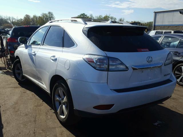 2T2BK1BA3BC104937 - 2011 LEXUS RX 350 WHITE photo 3