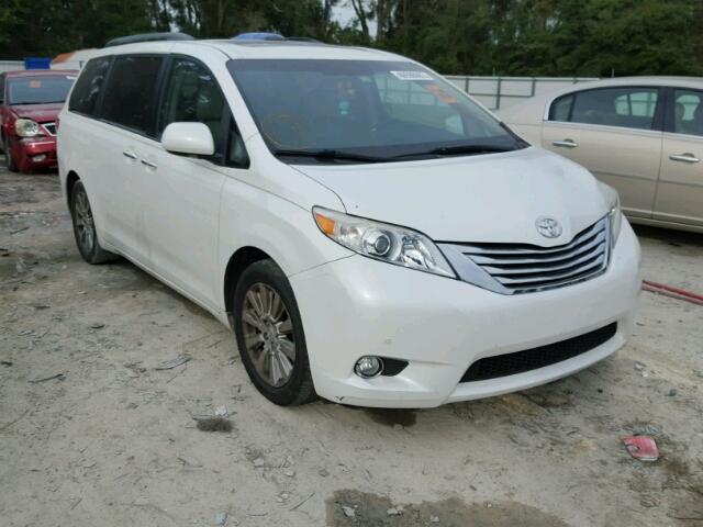 5TDYK3DC8BS029443 - 2011 TOYOTA SIENNA XLE WHITE photo 1