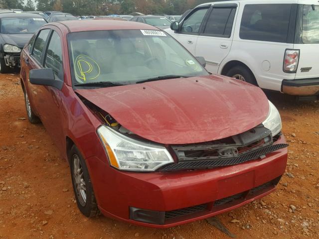 1FAHP35NX9W174727 - 2009 FORD FOCUS SE RED photo 1