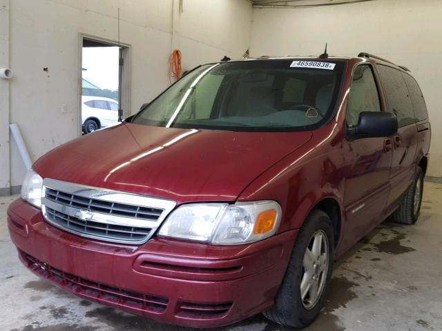 1GNDV13E54D124917 - 2004 CHEVROLET VENTURE LU MAROON photo 2