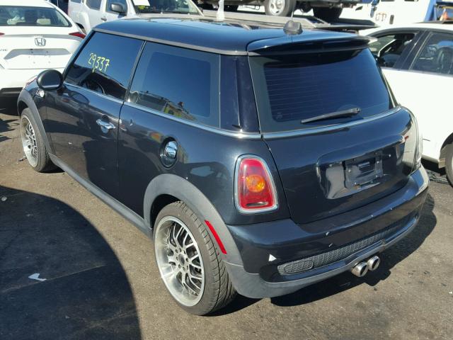 WMWMF33527TL78853 - 2007 MINI COOPER S BLACK photo 3