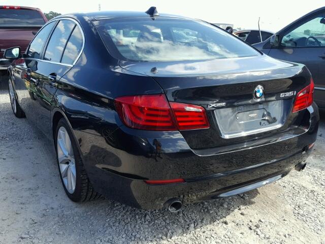 WBAFU7C5XDDU71454 - 2013 BMW 535 BLACK photo 3