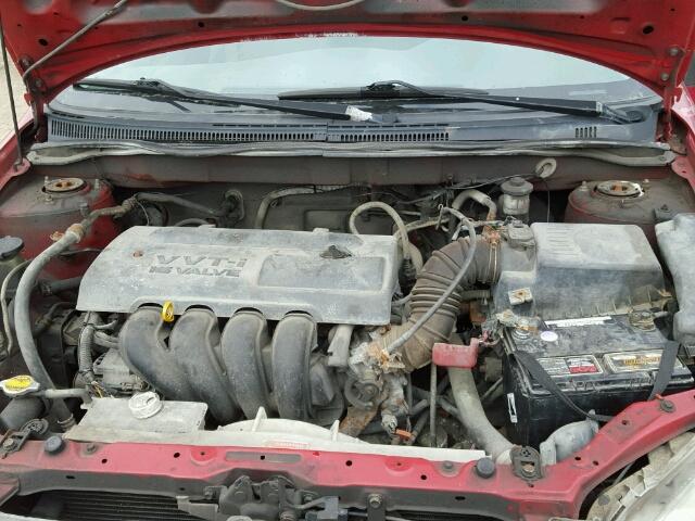 2T1BR32E54C806579 - 2004 TOYOTA COROLLA CE RED photo 7