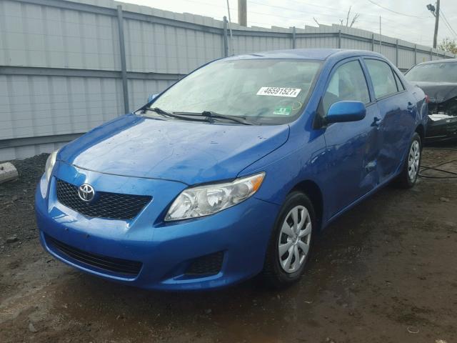 2T1BU4EE7AC525766 - 2010 TOYOTA COROLLA BLUE photo 2