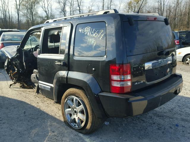 1C4PJMAK9CW199568 - 2012 JEEP LIBERTY SP BLACK photo 3