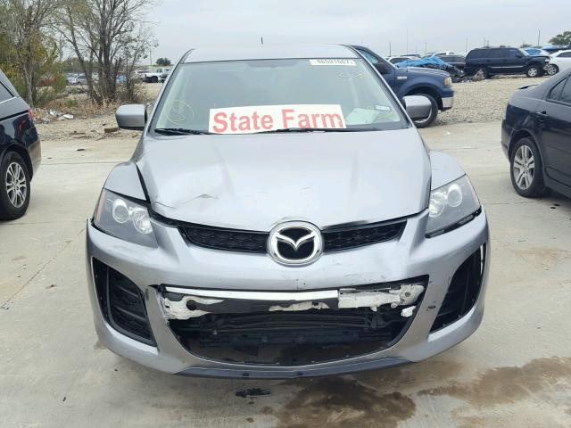 JM3ER2B51B0382260 - 2011 MAZDA CX-7 GRAY photo 9