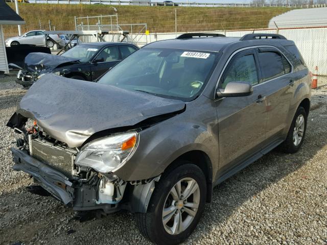 2CNFLEEW5A6416500 - 2010 CHEVROLET EQUINOX LT GRAY photo 2