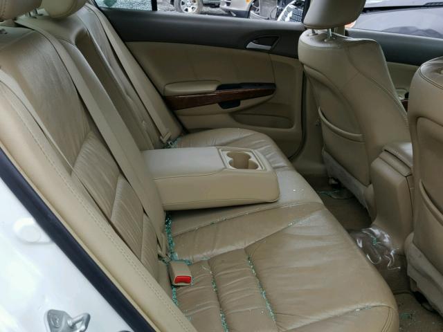 1HGCP36889A018410 - 2009 HONDA ACCORD EXL WHITE photo 6