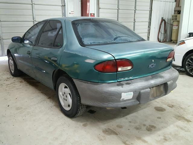 1G1JC5247X7261323 - 1999 CHEVROLET CAVALIER GREEN photo 3