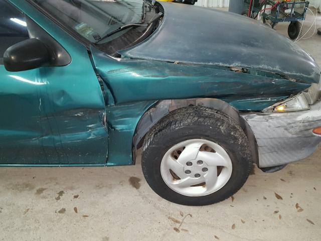 1G1JC5247X7261323 - 1999 CHEVROLET CAVALIER GREEN photo 9