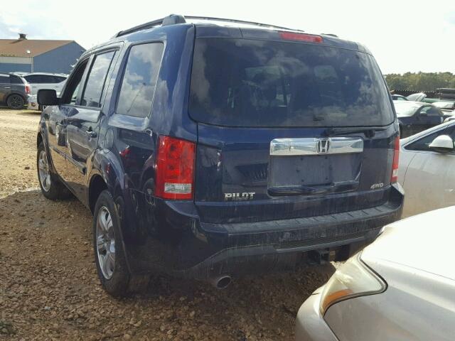 5FNYF4H47FB063624 - 2015 HONDA PILOT EX BLUE photo 3