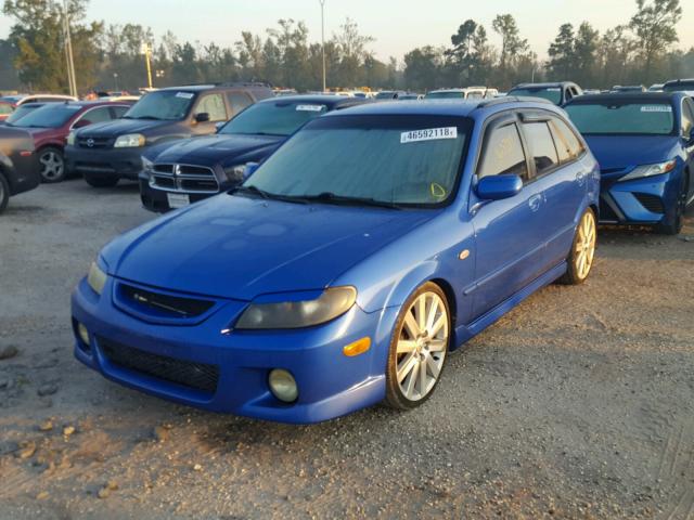 JM1BJ245431121524 - 2003 MAZDA PROTEGE PR BLUE photo 2