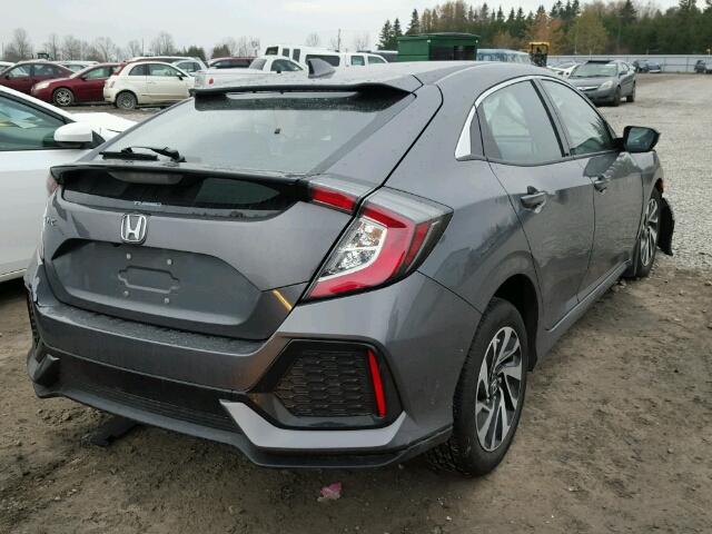 SHHFK7H25HU301653 - 2017 HONDA CIVIC LX GRAY photo 4