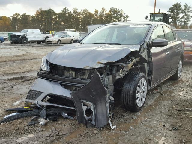 3N1AB7AP5GL658402 - 2016 NISSAN SENTRA S GRAY photo 2