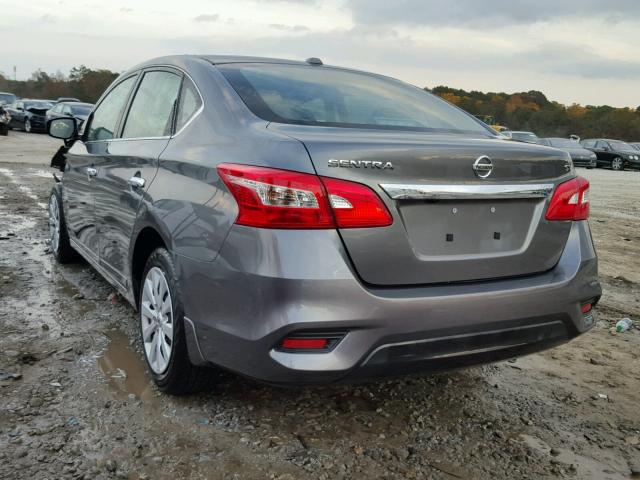 3N1AB7AP5GL658402 - 2016 NISSAN SENTRA S GRAY photo 3