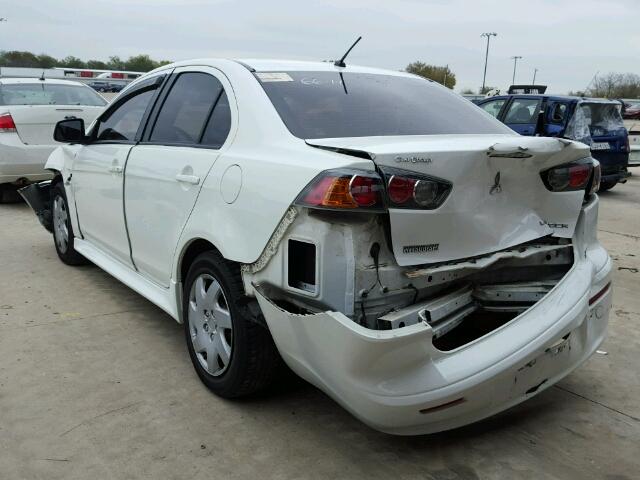 JA32U2FU2DU016412 - 2013 MITSUBISHI LANCER ES/ WHITE photo 3