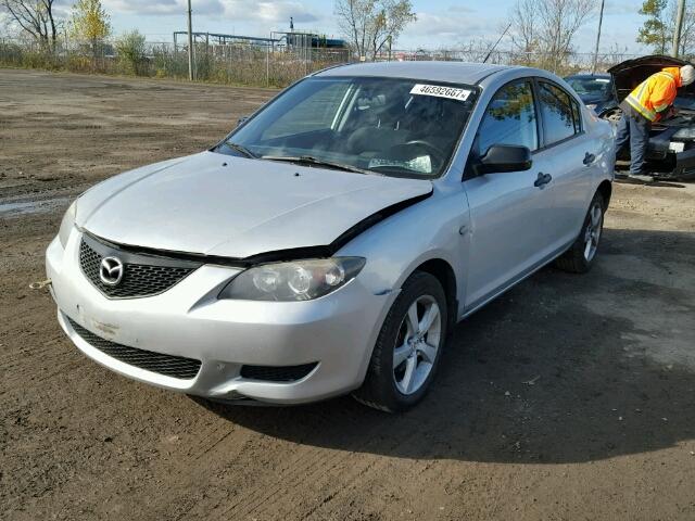 JM1BK12F061538873 - 2006 MAZDA 3 I SILVER photo 2