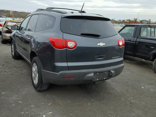 1GNKREEDXBJ158373 - 2011 CHEVROLET TRAVERSE L CHARCOAL photo 3