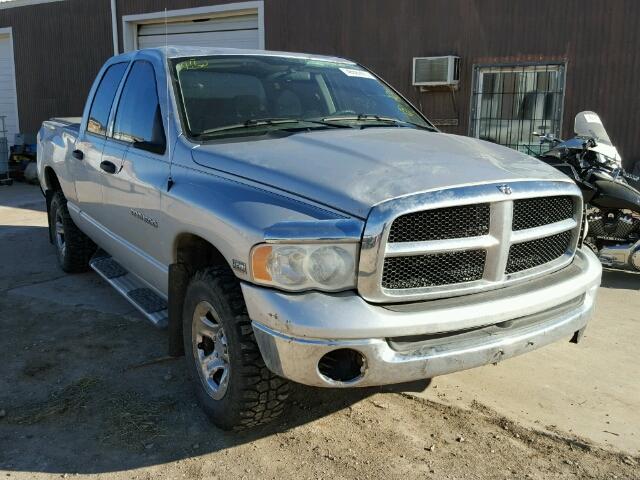 1D7HU18D45S307600 - 2005 DODGE RAM 1500 S SILVER photo 1