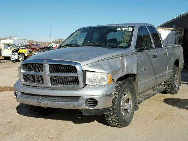 1D7HU18D45S307600 - 2005 DODGE RAM 1500 S SILVER photo 2