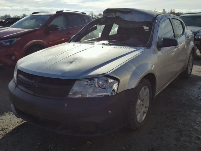 1B3BD4FB7BN509698 - 2011 DODGE AVENGER EX GRAY photo 2