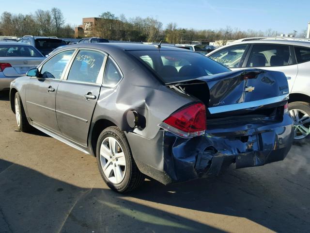 2G1WA5EK5B1112551 - 2011 CHEVROLET IMPALA LS CHARCOAL photo 3