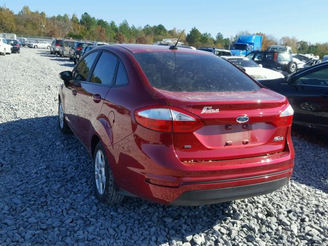 3FADP4BJ7GM103472 - 2016 FORD FIESTA SE RED photo 3