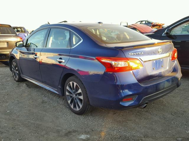 3N1AB7AP6GY276706 - 2016 NISSAN SENTRA S BLUE photo 3