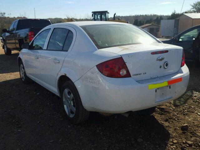 1G1AK55F567862776 - 2006 CHEVROLET COBALT LS WHITE photo 3