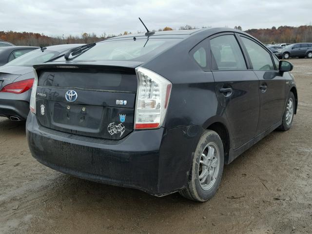 JTDKN3DU9A0088511 - 2010 TOYOTA PRIUS BLACK photo 4