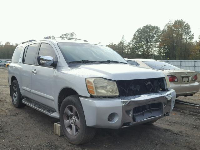 5N1AA08BX5N711038 - 2005 NISSAN ARMADA SE SILVER photo 1