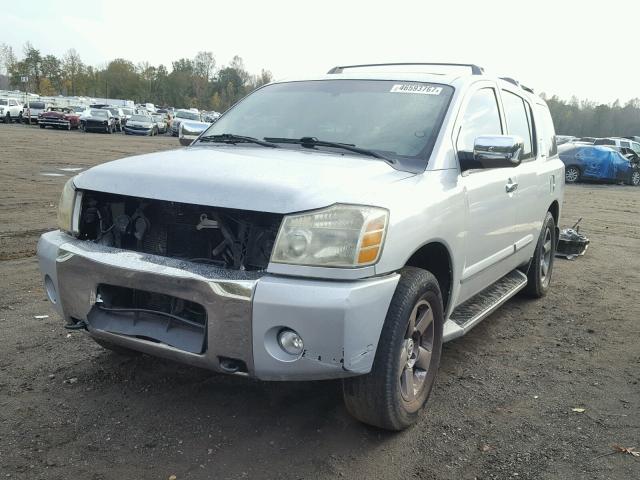 5N1AA08BX5N711038 - 2005 NISSAN ARMADA SE SILVER photo 2