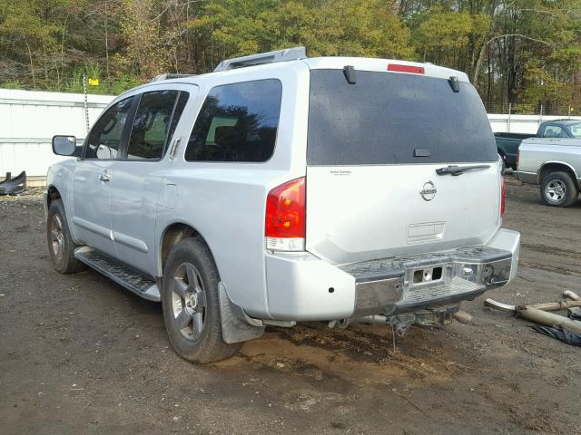 5N1AA08BX5N711038 - 2005 NISSAN ARMADA SE SILVER photo 3