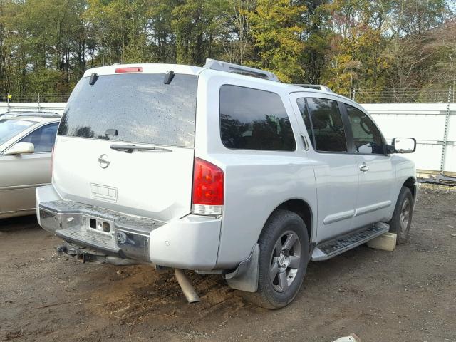 5N1AA08BX5N711038 - 2005 NISSAN ARMADA SE SILVER photo 4