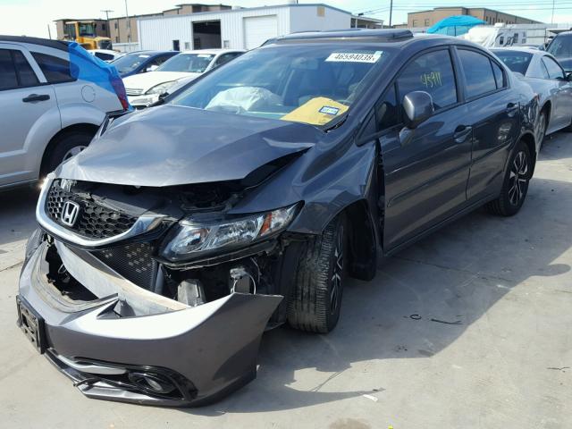 19XFB2F96DE006971 - 2013 HONDA CIVIC EXL 灰色 照片 2