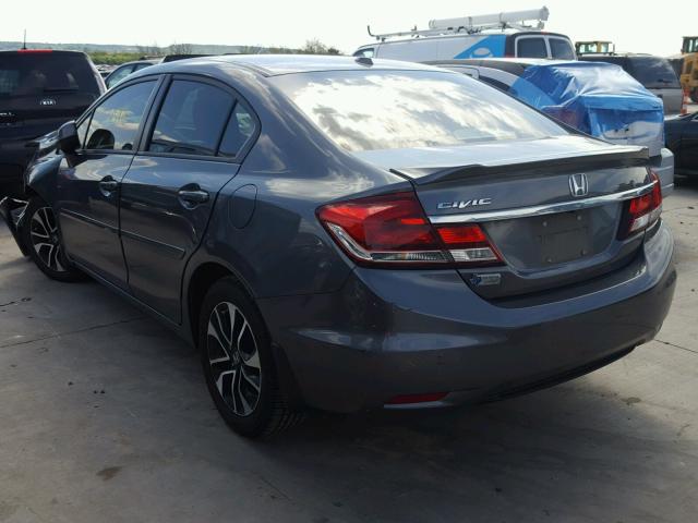 19XFB2F96DE006971 - 2013 HONDA CIVIC EXL 灰色 照片 3