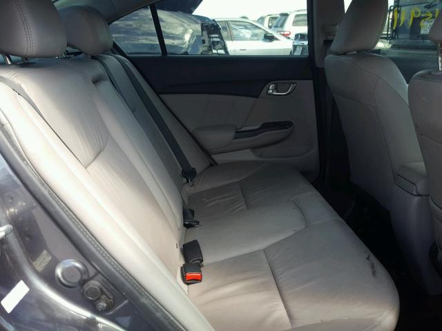 19XFB2F96DE006971 - 2013 HONDA CIVIC EXL 灰色 照片 6