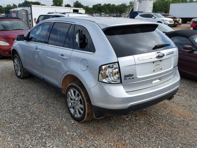 2FMDK3KC9DBC49613 - 2013 FORD EDGE LIMIT SILVER photo 3