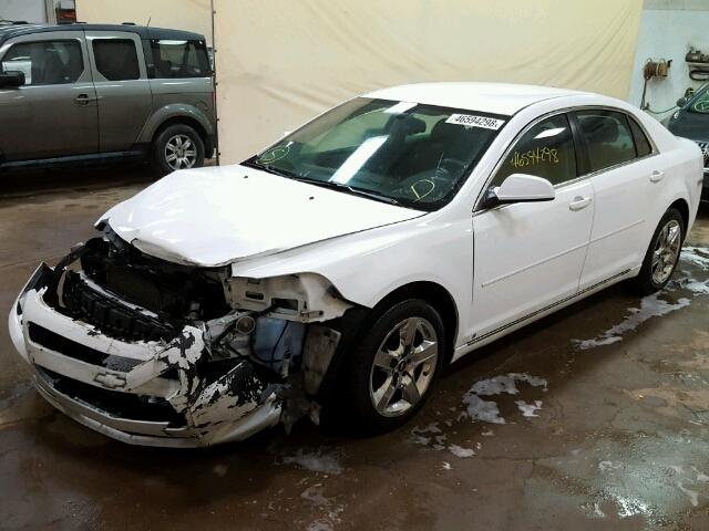 1G1ZC5EB2A4117913 - 2010 CHEVROLET MALIBU 1LT WHITE photo 2