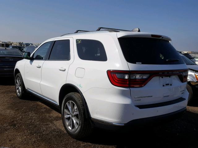 1C4RDJDG0FC923188 - 2015 DODGE DURANGO LI WHITE photo 3