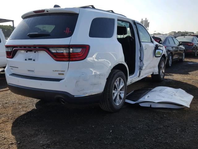 1C4RDJDG0FC923188 - 2015 DODGE DURANGO LI WHITE photo 4