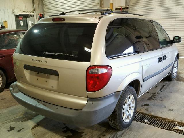 1D4GP25R86B619779 - 2006 DODGE CARAVAN SE TAN photo 4