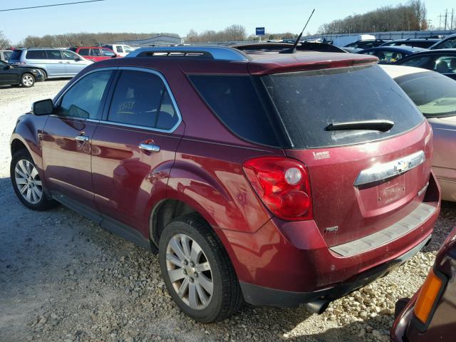 2CNFLGEY8A6285320 - 2010 CHEVROLET EQUINOX LT RED photo 3