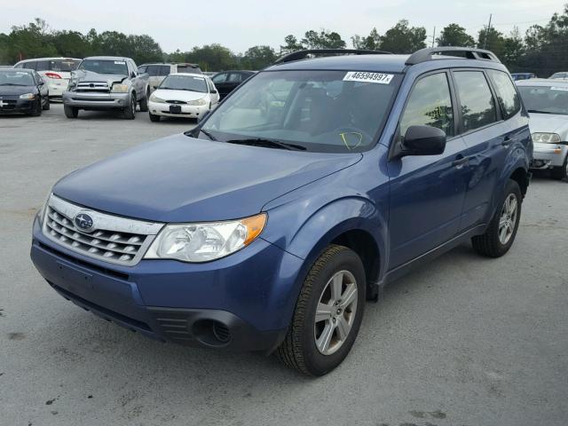 JF2SHBBCXBH760561 - 2011 SUBARU FORESTER 2 BLUE photo 2
