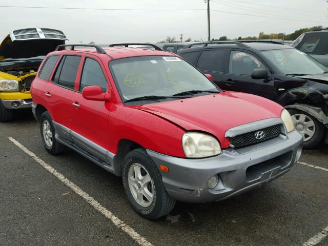 KM8SC13EX3U521541 - 2003 HYUNDAI SANTA FE G RED photo 1