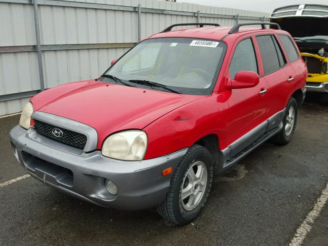 KM8SC13EX3U521541 - 2003 HYUNDAI SANTA FE G RED photo 2